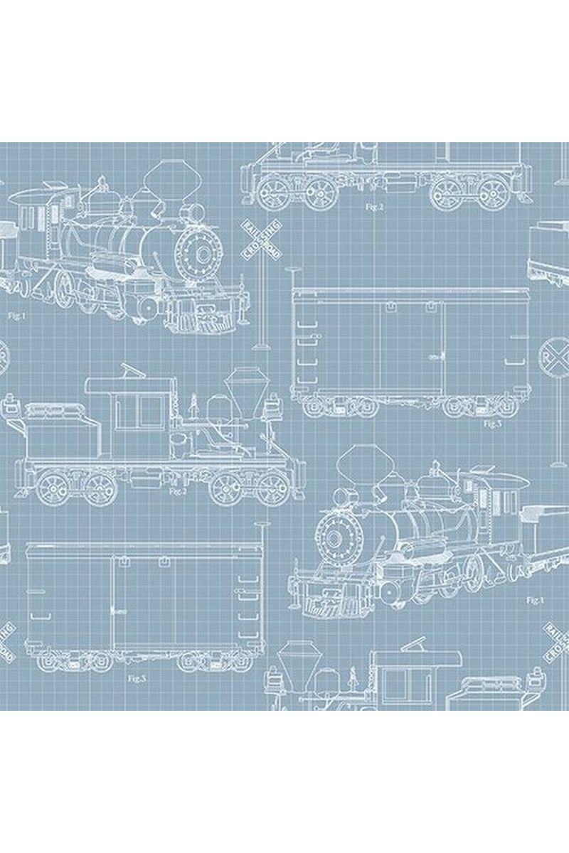 Steam in the Spring Blueprints - 18717-Blue