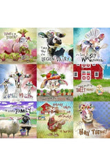 Welcome to the Funny Farm Animal Blocks - 18731-Multi